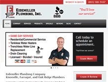 Tablet Screenshot of eidemillerplumbing.com